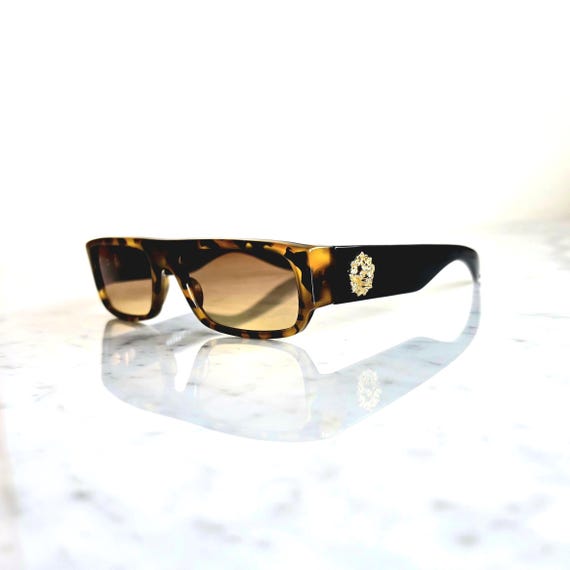 Versace vintage GOLD EMBLEM sunglasses Gianni Versace S 63 Vintage Sunglasses Gold Color Frame  main image 3