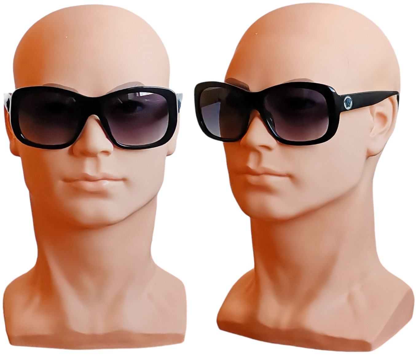 Vintage 90\'s Versace Wrap Sunglasses Black ? NEW Photos! Rare Vintage 1990s Gianni Versace Black Sunglasses Mod. 619  main image 2