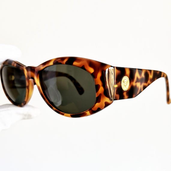 VERSACE Vintage Sunglasses 4V4 Gold Medusa Gianni 90s  display picture 1
