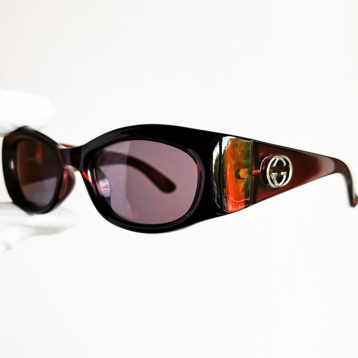 gucci oval sunglasses vintage