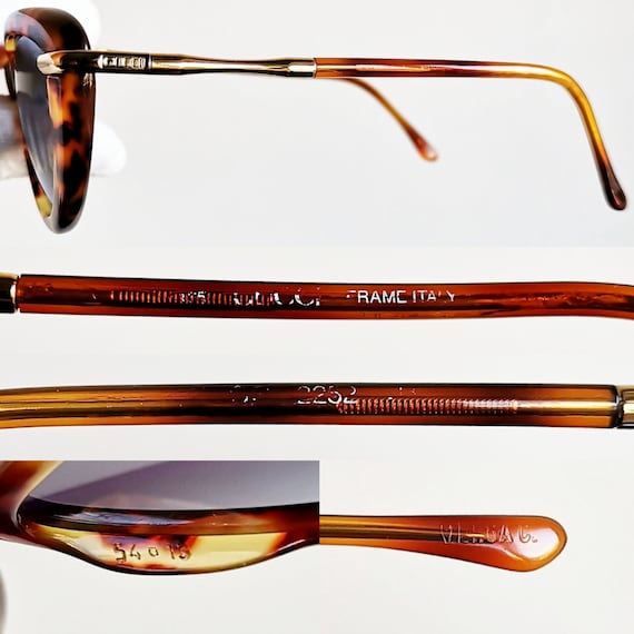 GUCCI vintage sunglasses rare cateye thick butter… - image 4