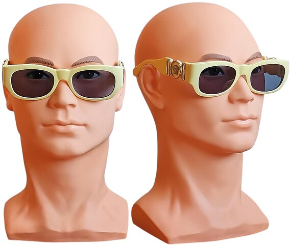 VERSACE vintage sunglasses white cream silver medusa … - Gem display picture 3