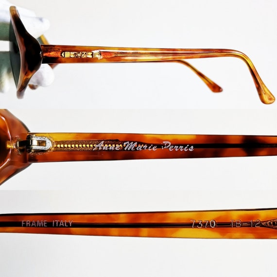 Oval oversize vintage Sunglasses rare big marble whit… Gem