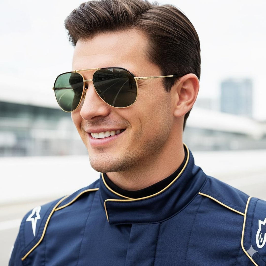 CARRERA Vintage Sunglasses Aviator Pilot Gold Santos 5336 Frame