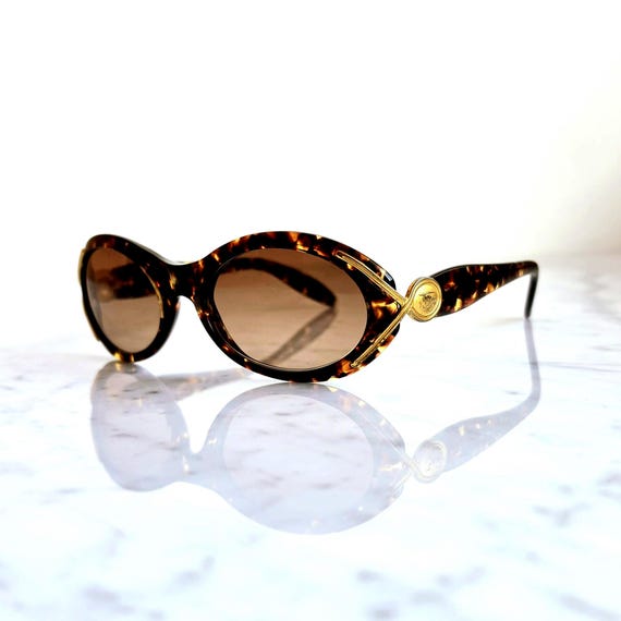 Burberry ヴィンテージ サングラス 1980's BURBERRYS Vintage Sunglasses Gold Tortoise Brown Oval Oversize