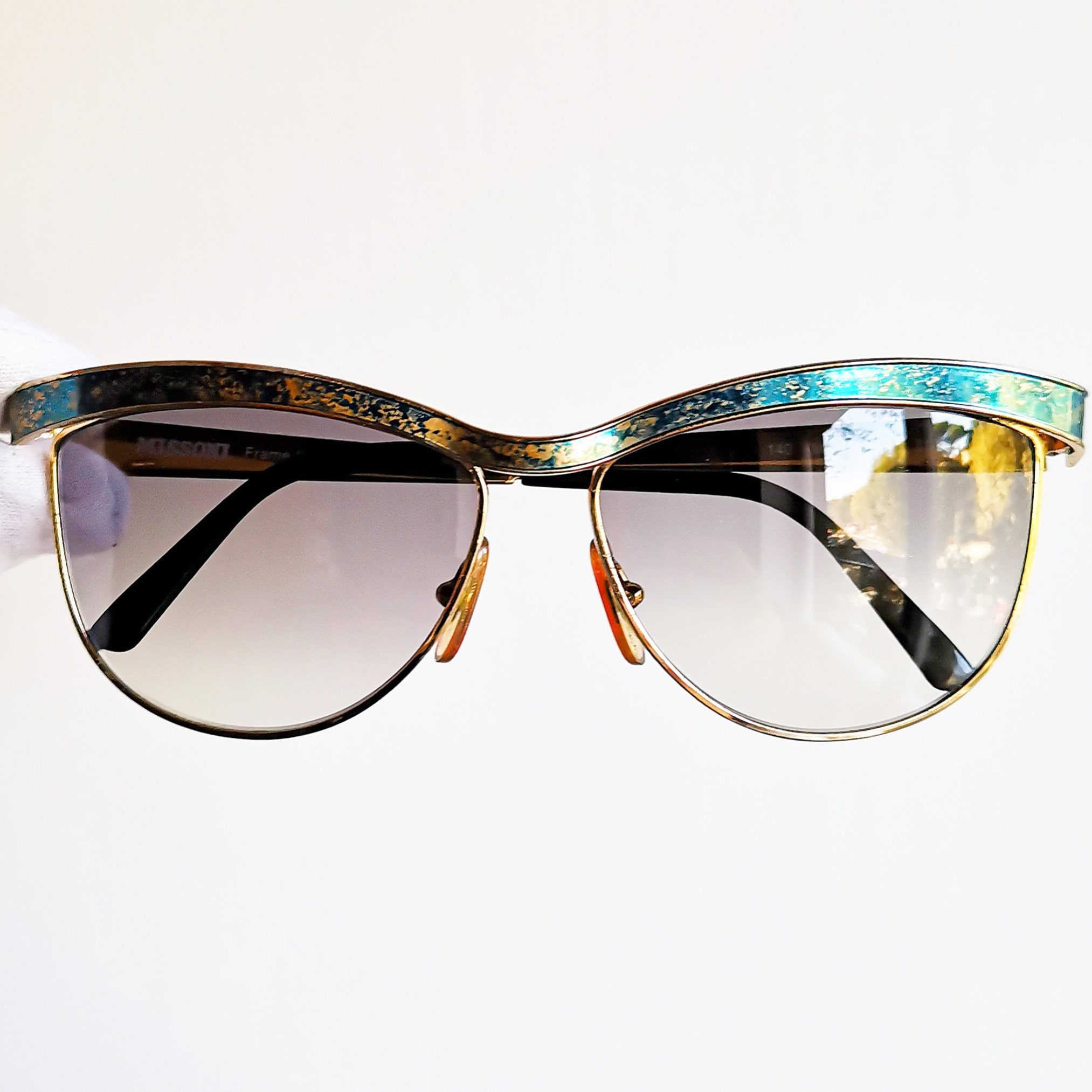Missoni Blue Yellow & Pink Sunglasses Missoni MIS 0129/S PINK PATTERN/BLUE SHADED 53/20/145 women  main image 2