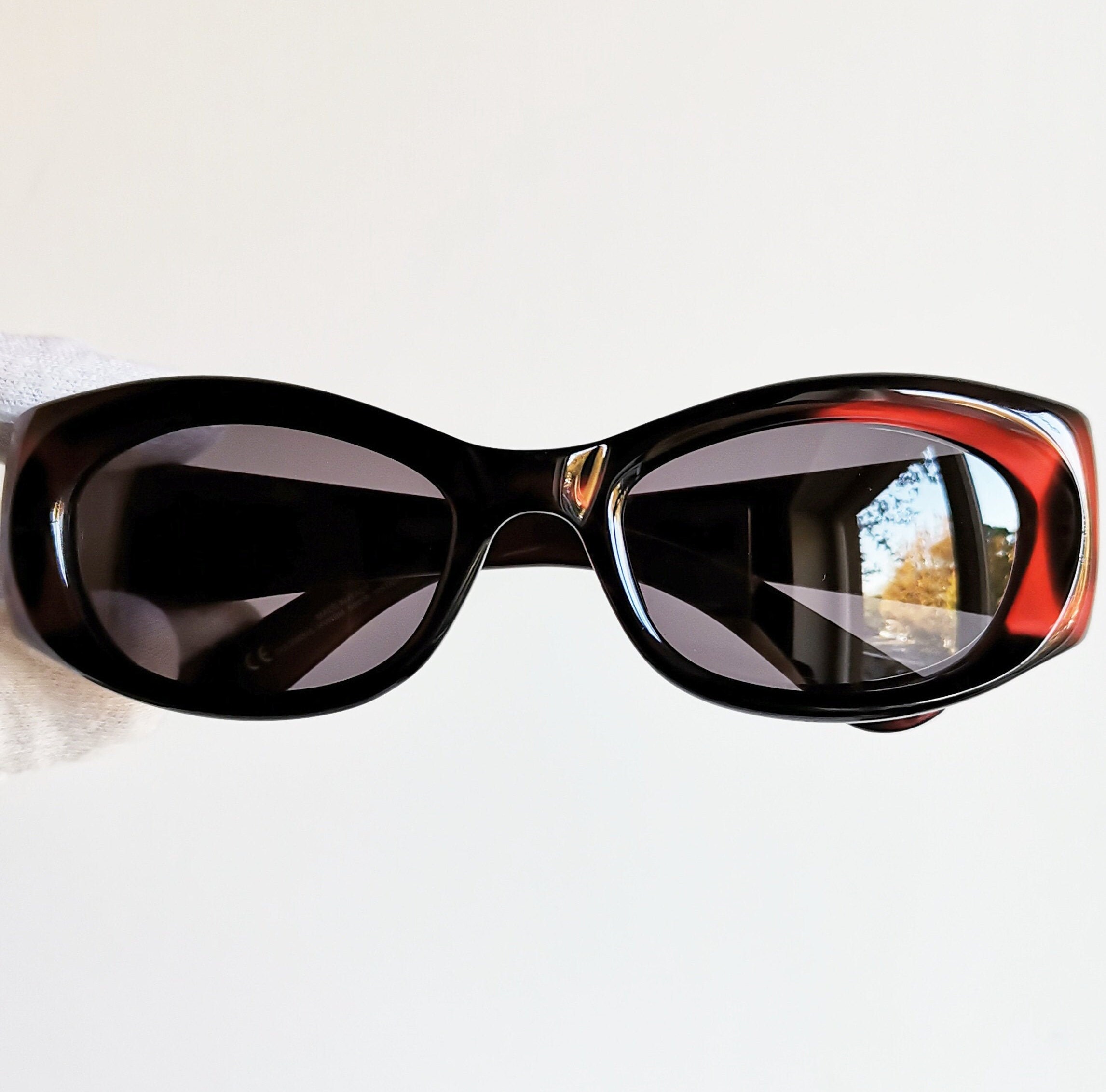 【90s】GUCCI ヴィンテージサングラス GUCCI ヴィンテージ サングラス オーバル レッド シルバー GGロゴ