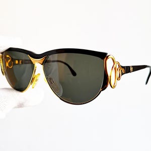 FLORENCE DESIGN Vintage Sonnenbrille gold Schlange selten Aviator Tropfen Sonne schwarz Linea Pitti 312 Migos Rihanna 2Chainz Lady Gaga Brille NEU NOS