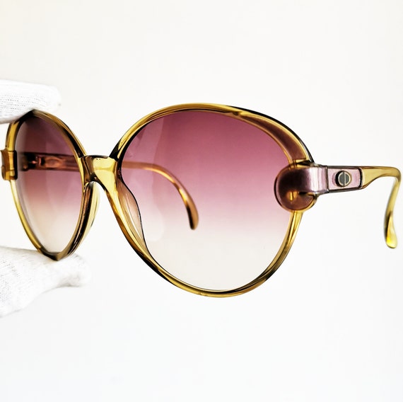 DIOR vintage sunglasses rare oversize big round p… - image 2