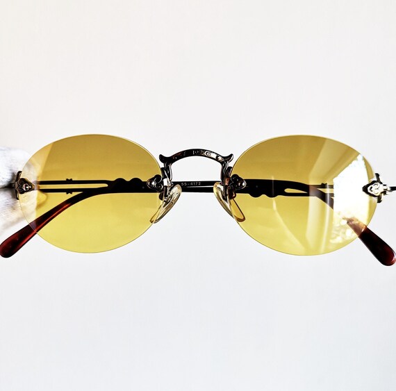 JEAN PAUL GAULTIER Vintage Sunglasses Jpg Rare Oval Clear | Etsy