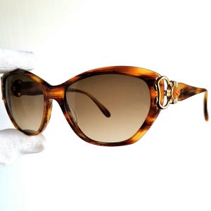 Roberto CAPUCCI vintage sunglasses tortoise brown gold cateye RC 782 yellow diva frame Rihanna Lady Gaga designer Kylie Jenner new NOS 90s