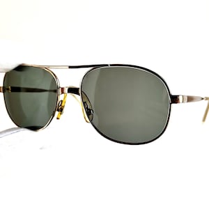 DESIL 14Kt GOLD rounded aviator sunglasses vintage rolled filled plated double bridge Studio small frame caravan 80s Migos 2Chainz Rick Ross