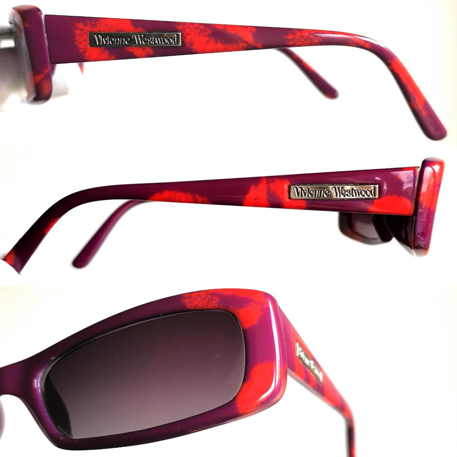 小物 Vivienne Westwood vintage sunglasses VIVIENNE WESTWOOD Vintage Sunglasses Purple Red Lipstick Mark