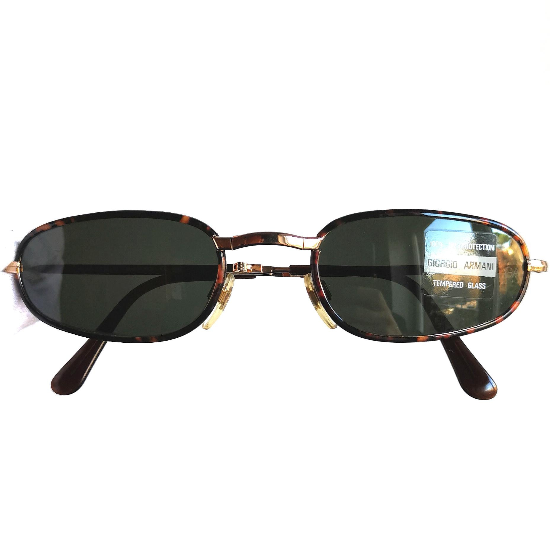 ヴィンテージ Giorgio Armani サングラス / 90s Y2K / Giorgio Armani 1990s Black Sunglasses – Vintage by Misty