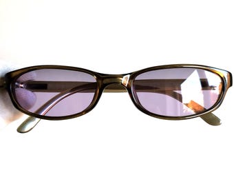 GUCCI vintage sunglasses rare square gold 90s frame GG2407/N/S 