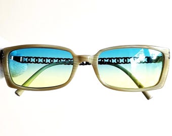 CHANEL ヴィンテージサングラス ホワイト シルバー モノグラム CCロゴ