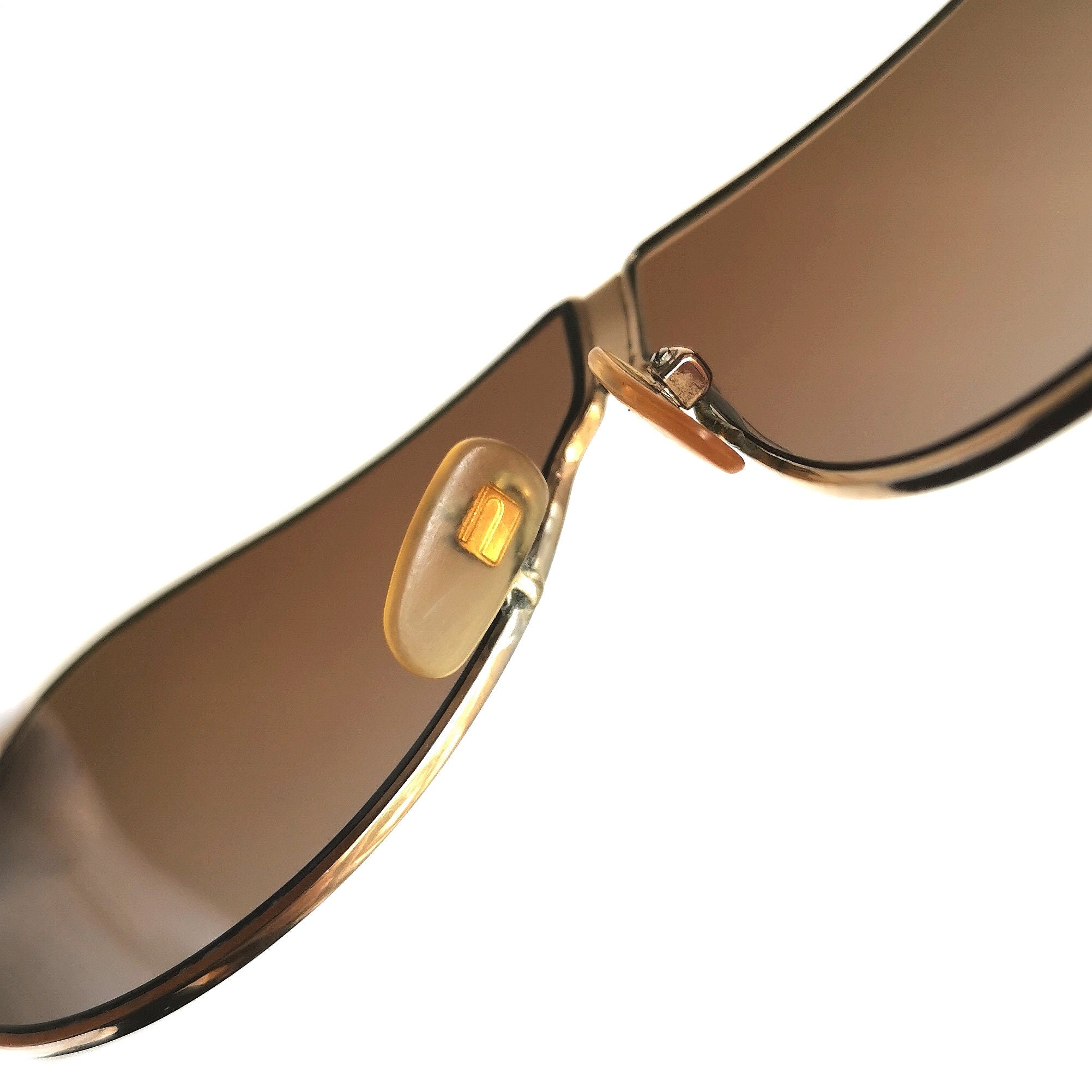 ニコン ヴィンテージ サングラス デザインフレーム ゴールド 9161 NIKON Design Vintage Sunglasses Gold Black Aviator Metal NK