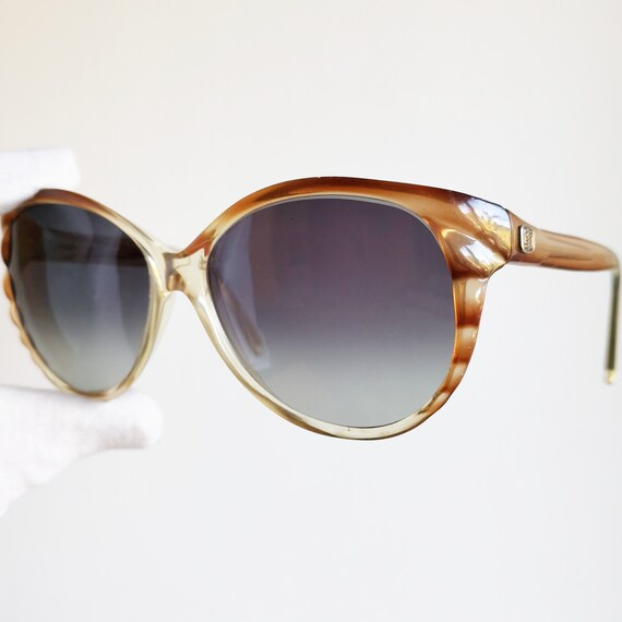 EMILIO PUCCI round sunglasses rare cateye squared… - image 2