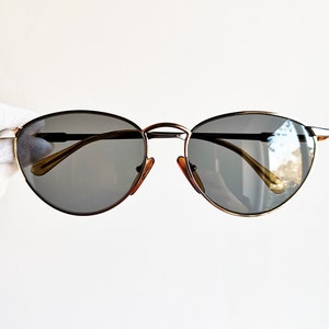 FENDI vintage Sunglasses rare oval gold FENDISSIME 56-16 frame 90s y2k Tupac Migos Rihanna Lady Gaga Bella Hadid steampunk goth new lens mod