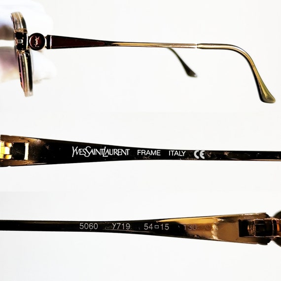 YVES SAINT LAURENT vintage Sunglasses rare clear … - image 4