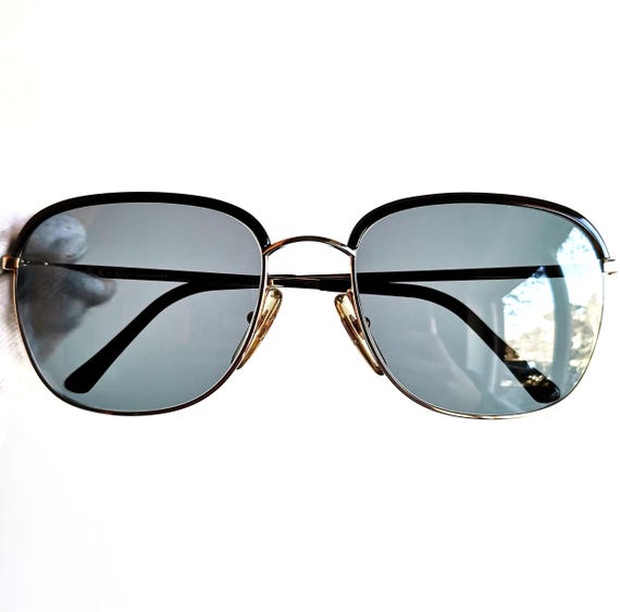 DIOR Monsieur Sunglasses Vintage Square Aviator Gold Plated  display picture 3
