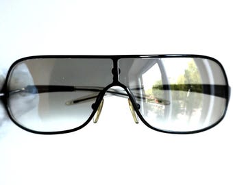 小物 GUCCI archive sunglasses eyewear 90s y2k GUCCI Vintage Sunglasses Mask Silver GG1661/S Wrap 90s Clear