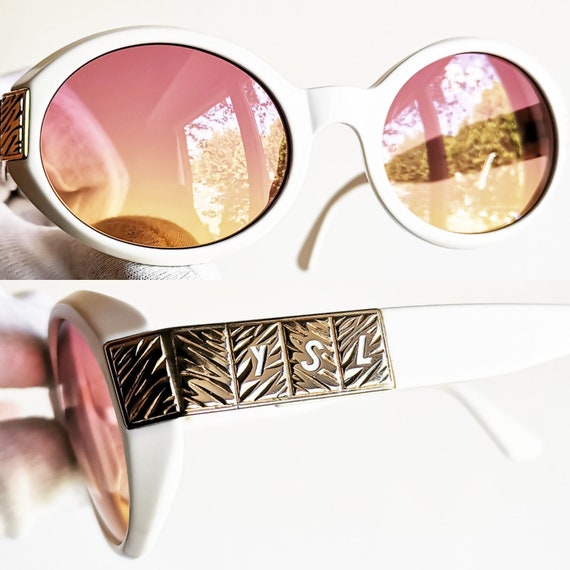 ysl sunglasses white
