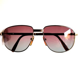 Gafas de sol vintage DESIL laminadas en oro de 14 kt, raras, chapadas en oro, estilo aviador, piloto, Santos Tank, montura Touring, montura de sol con caída, Gucci Mane, nuevas lentes rosas y grises, años 70 y 80