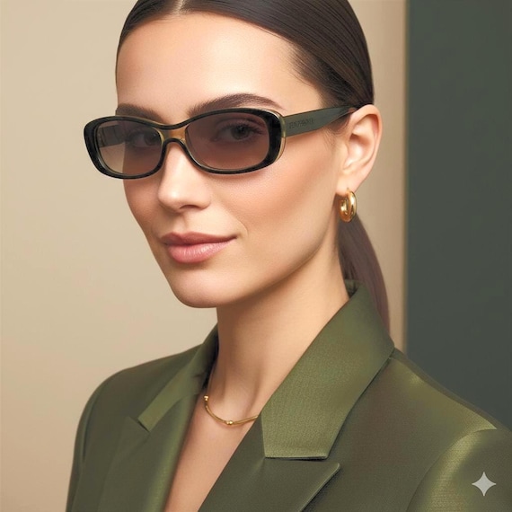 FENDI vintage sunglasses oval rectangular squared FEN… - Gem