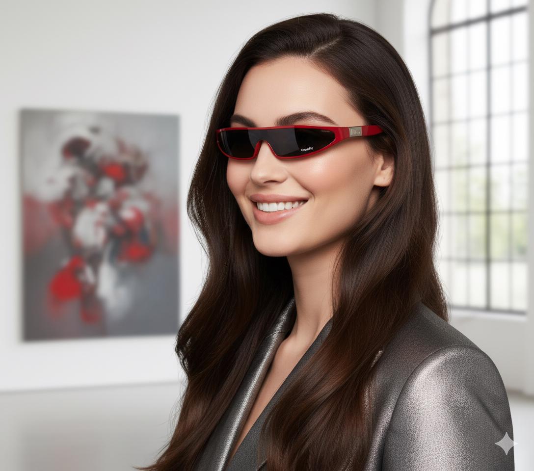 Dior サングラス 赤 スクエア Christian Dior(クリスチャンディオール) サングラス2568A 2568A