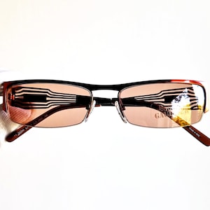 JEAN PAUL GAULTIER vintage Sunglasses Jpg rare oval rectangular square red small SJP114 frame Migos Rihanna half rim rimless new Nos 90s y2k