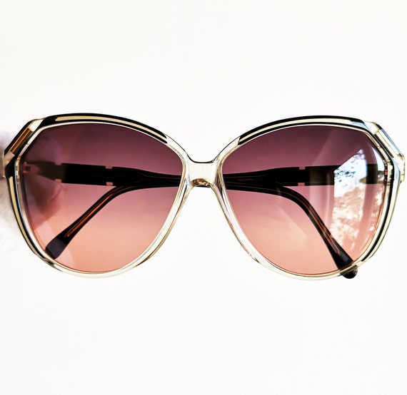 COURREGES vintage sunglasses rare oval cateye mas… - image 1