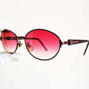 VERSACE vintage sunglasses rare oval purple grape medusa Gianni M83 frame new pink lens Migos Rihanna Lady Gaga Kylie Jenner Madonna 90s y2k