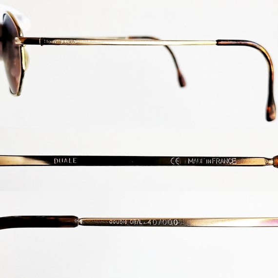HENRY JULLIEN Gold Laminate sunglasses vintage ra… - image 4
