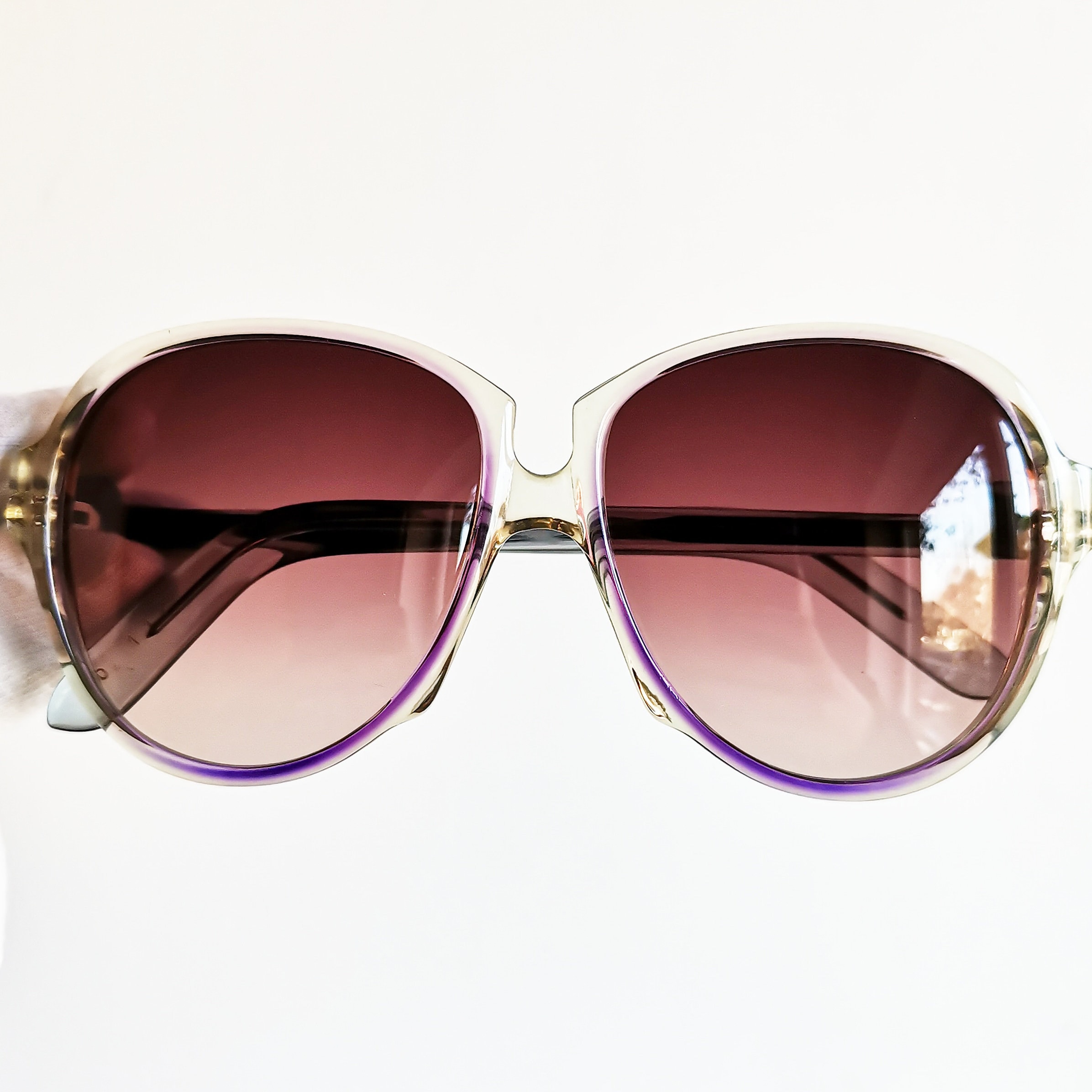 YSL　イヴサンローラン　サングラス　グラデーション　vintage　ピンク YVES SAINT LAURENT Sunglasses Vintage Ysl Rare Gaude Cateye
