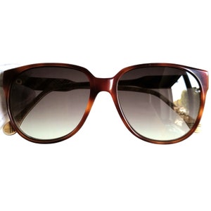 BURBERRYS vintage sunglasses square aviator wayfarer gold tortoise brown tartan 817-02 rare frame Migos 2Chainz Rihanna Kylie Jenner 80s 90s