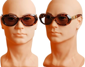 LAURA BIAGIOTTI Vintage Sunglasses Gold Oversize Tortoise  display picture 1