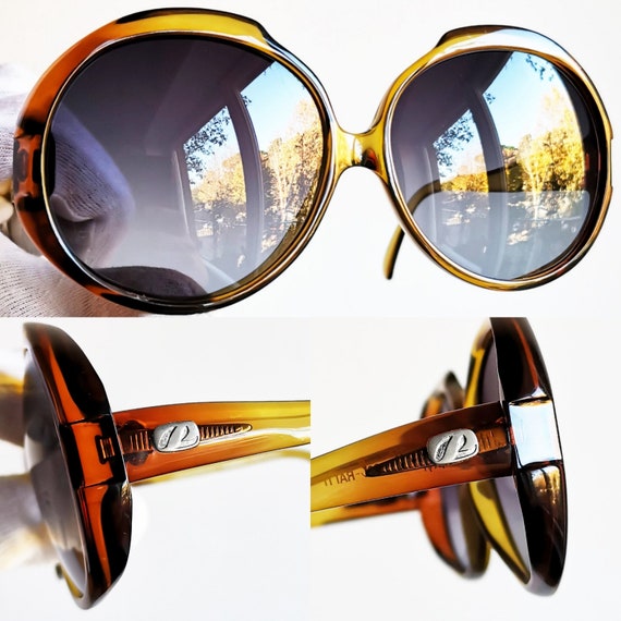 PERSOL RATTI vintage sunglasses rare round mask r… - image 3
