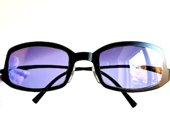 CHANEL Vintage Sunglasses Rare Square Rectangular Wrap Frame CHANEL Vintage Sunglasses Rare Square Rectangular Wrap Frame