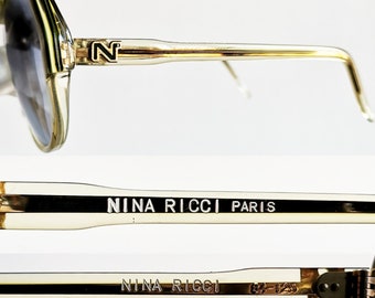 NINA RICCI オーバーサイズサングラス NINA RICCI Vintage Sunglasses Oversize Big Hexagon Square