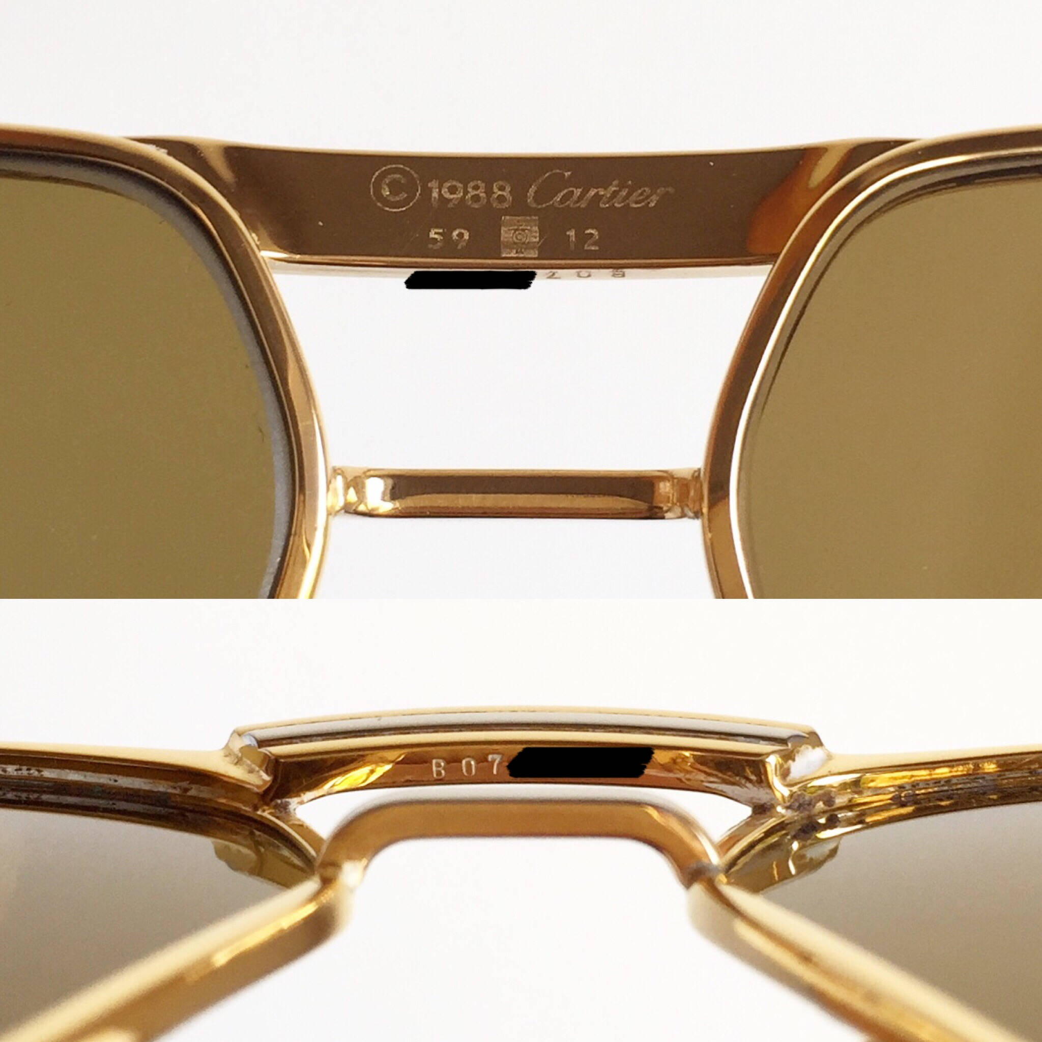 Le MUST De CARTIER SANTOS Tank Gold Filled Plated Sunglasses | Etsy  Singapore