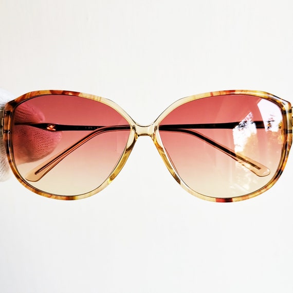 GUCCI vintage sunglasses rare square oval gold GG… - image 3