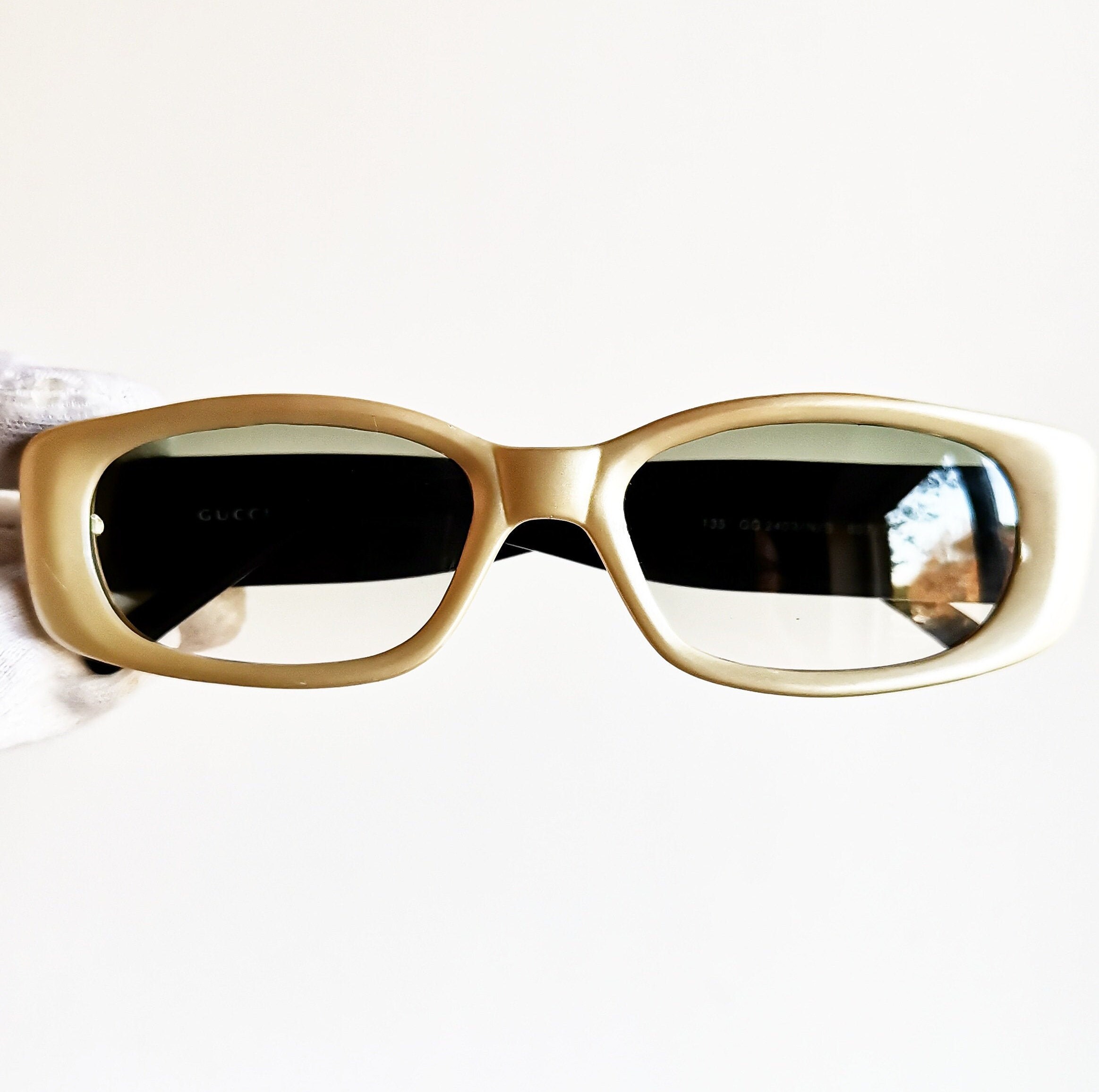 GUCCI Vintage Sunglasses Rare White Pearl Black GG2409/N/S GUCCI Vintage Sunglasses Rare White Pearl Black GG2409/N/S