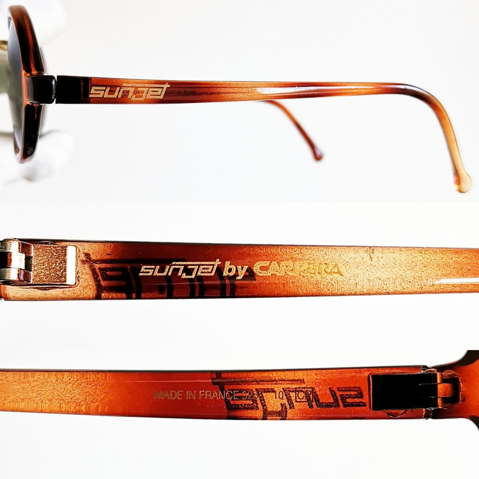 Carrera 5466 Vintage Tortoise Sunglasses CARRERA Vintage Sunglasses Oval Tortoise Brown Gold SUNJET  main image 4