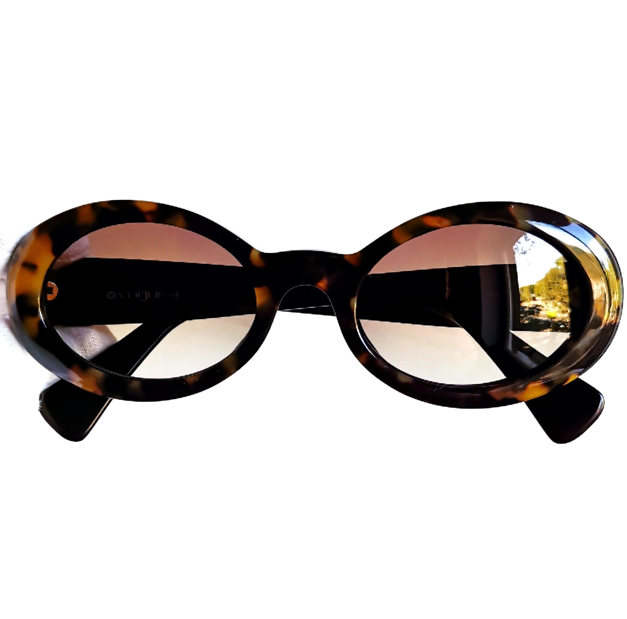 VOGUE Vintage Sunglasses Rare Oval Leopard Animalier Pattern