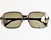 SAFILO 14k GOLD plated sunglasses vintage rare filled square Diplomatic caravan frame rare Notorious Big Migos 2Chainz new gray lens