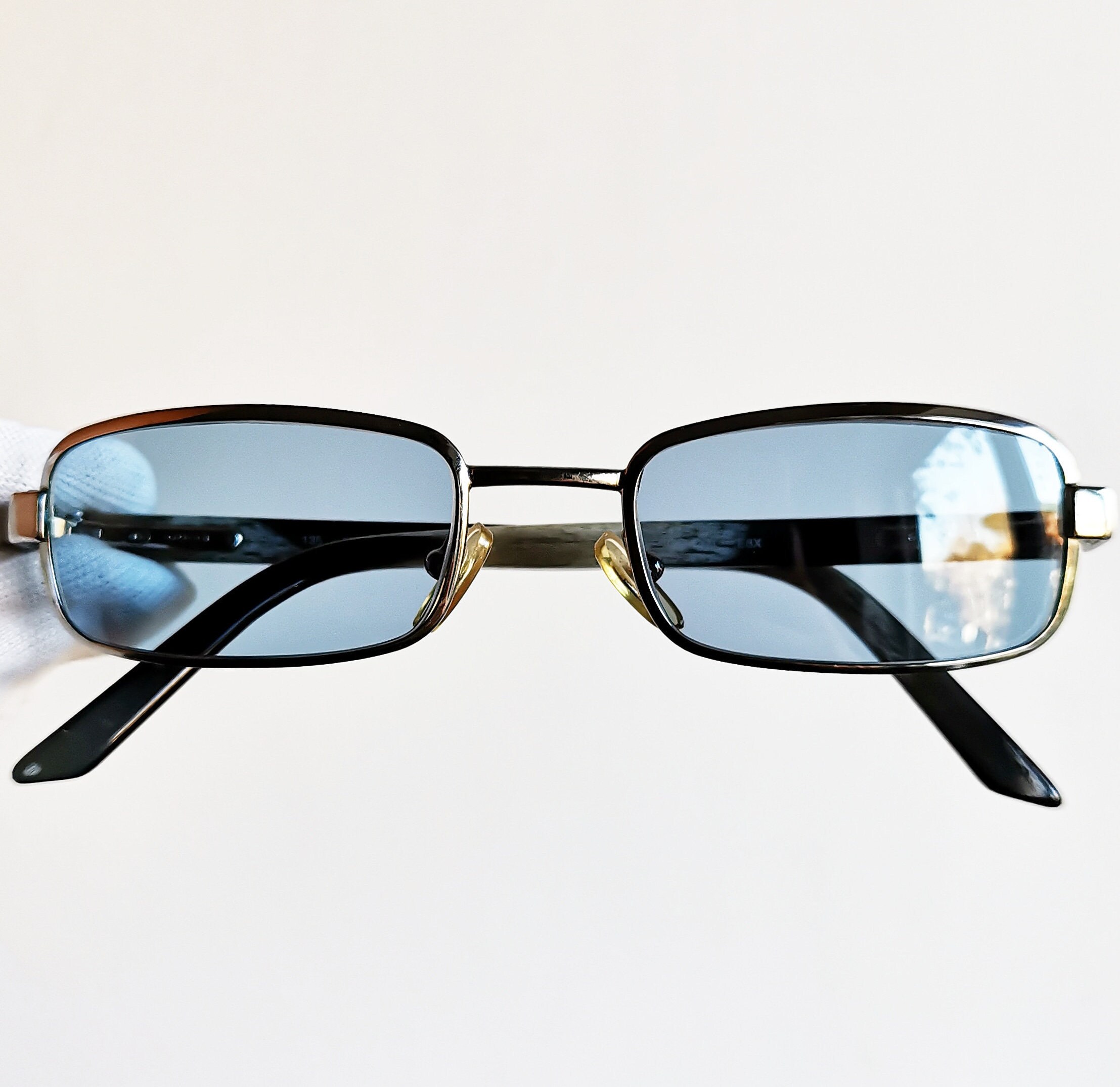 GUCCI Vintage Sunglasses Rare Small Oval Rectangular GG1371