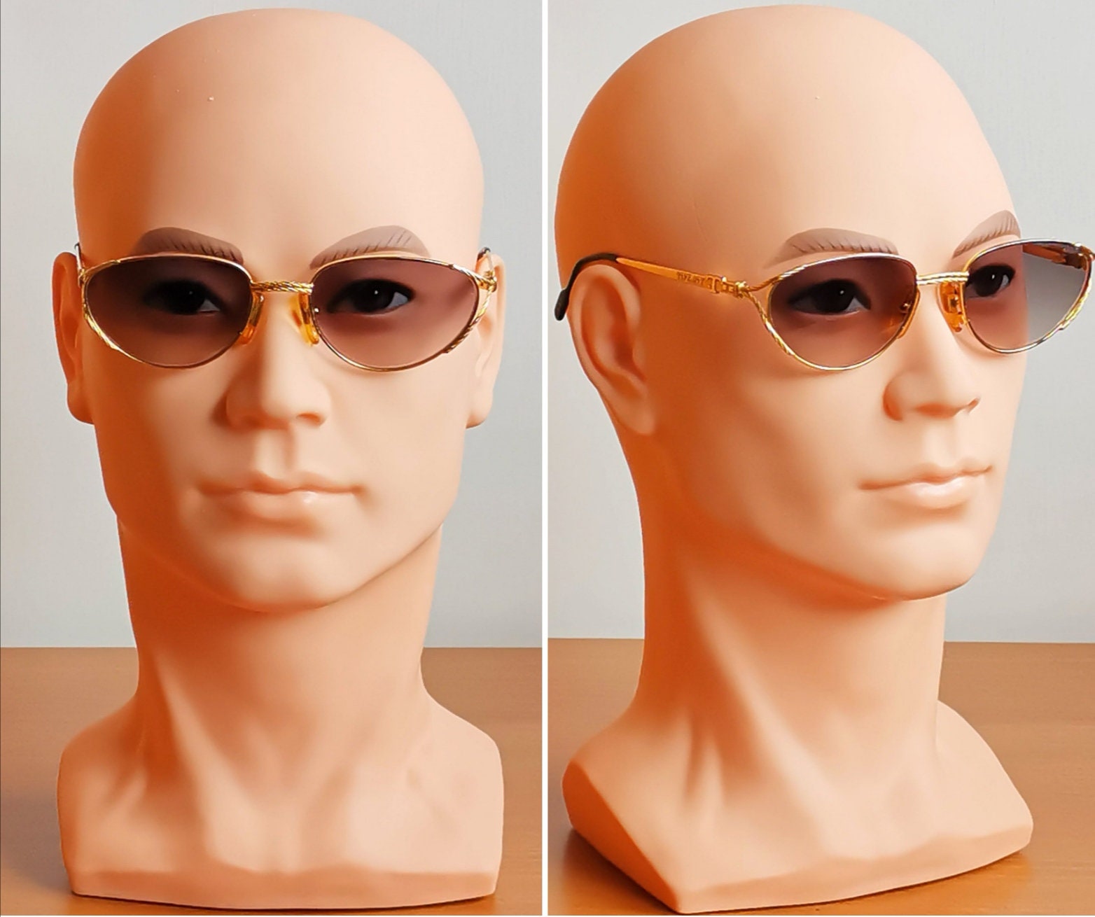 TIFFANY 23K Gold Plated Vintage Sunglasses Rare Filled