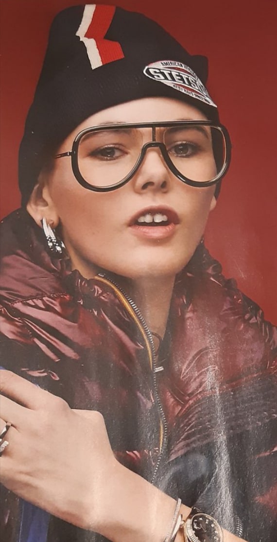 ALITALIA Vintage Sunglasses Aviator Gold Black Professional 560