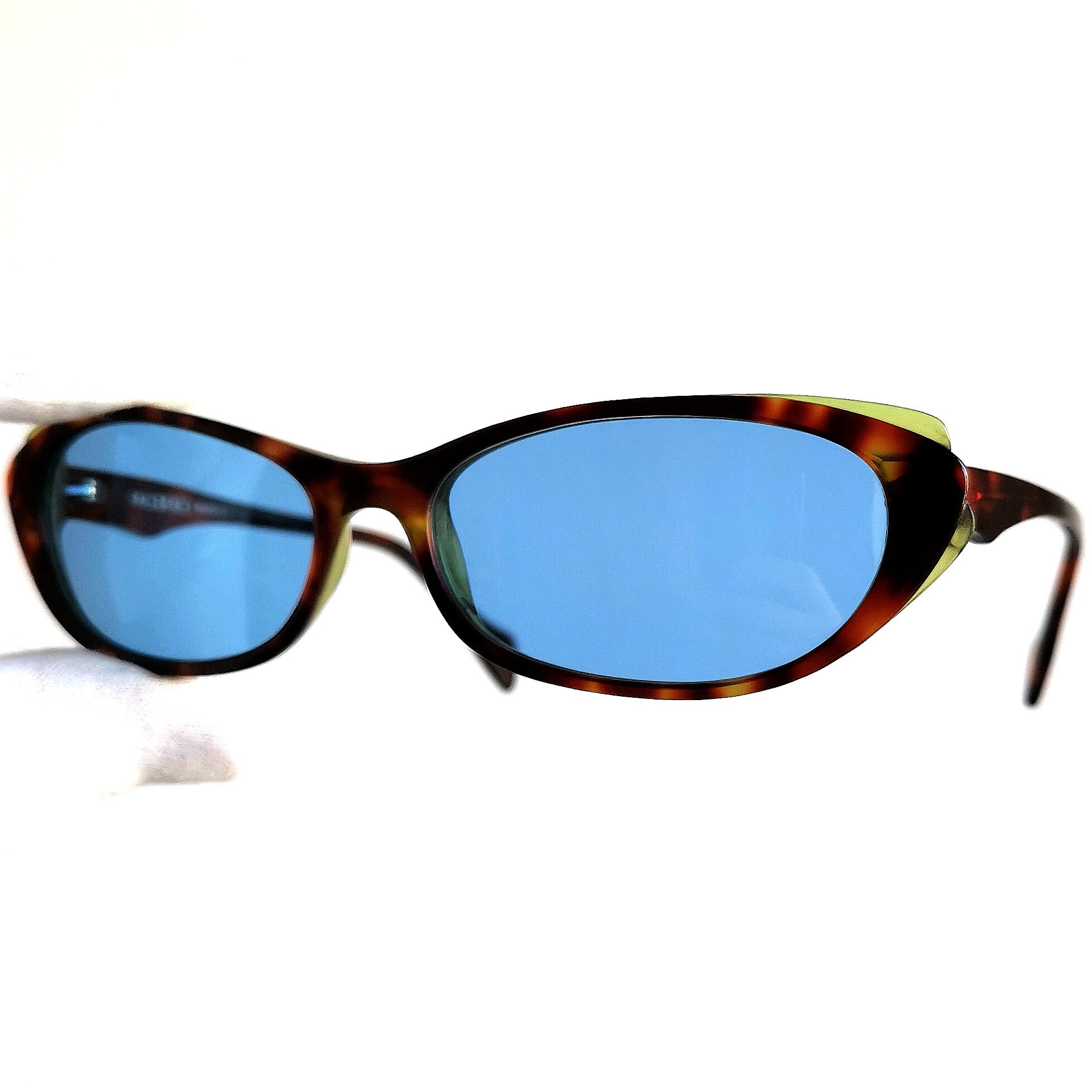 FACE A FACE Sunglasses Oval Cateye Brown Green Butterfly 